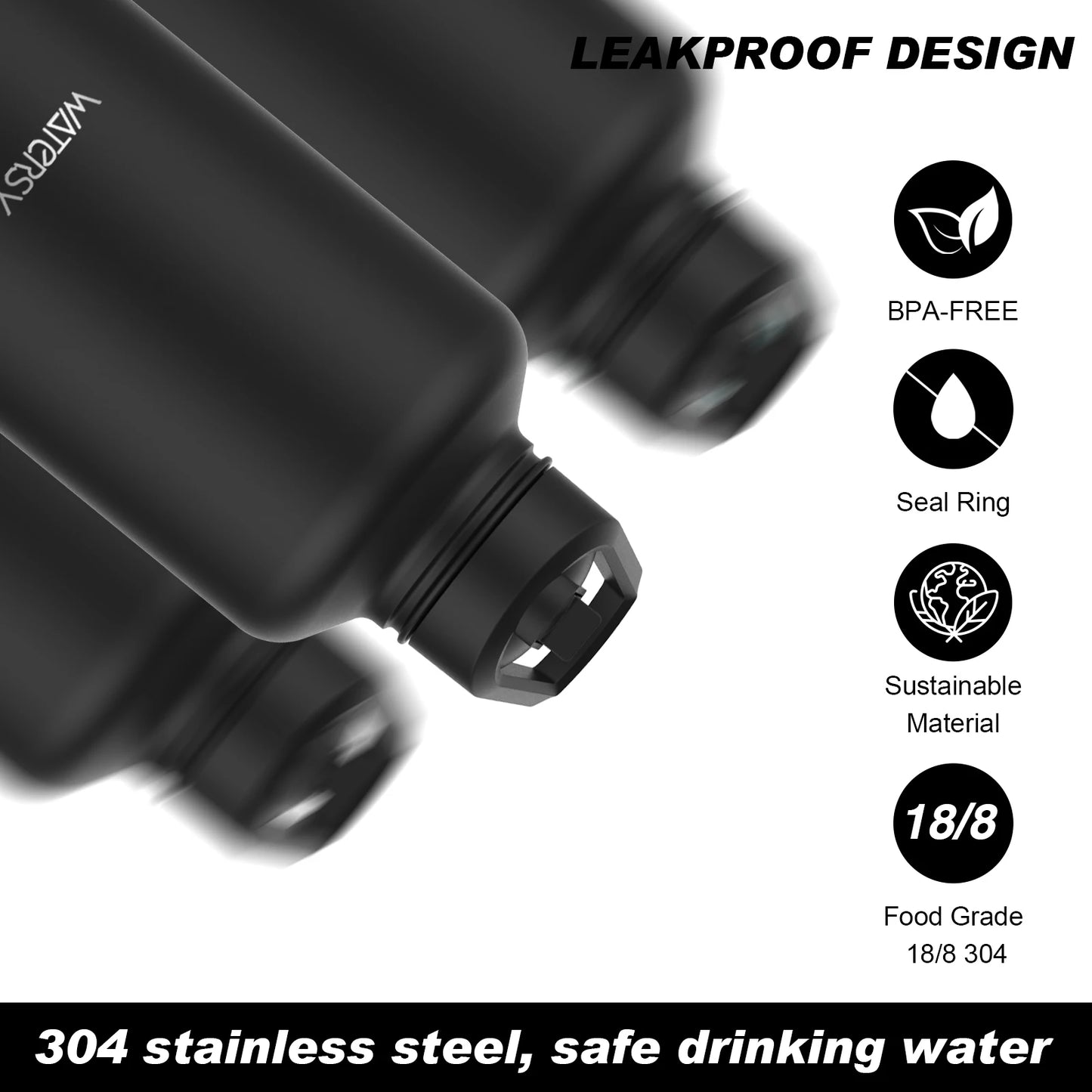 IronGymNation™ Stainless Steel water bottle